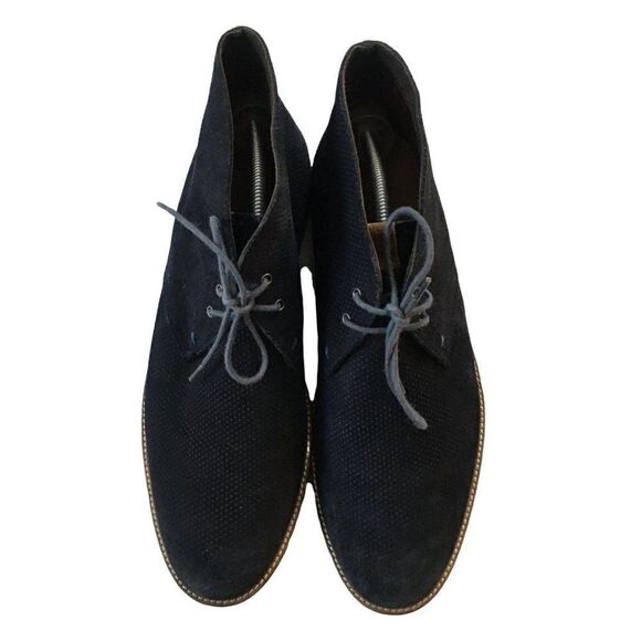 BEN SHERMAN Navy Blue Men Boots - Picture 7 of 8